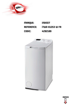 Indesit BTWD61253 Manuel du propriétaire