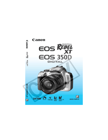 Canon EOS 350D Manuel du propriétaire | Fixfr