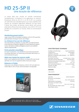 Sennheiser HD 25-SP II Manuel du propriétaire