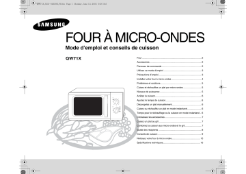 Samsung QW71X Manuel du propriétaire | Fixfr