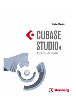 Steinberg Cubase Studio 4 Manuel utilisateur