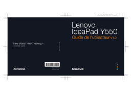 Lenovo IdeaPad Y550 Manuel utilisateur