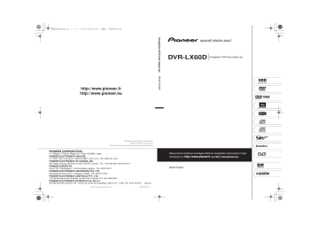 Pioneer DVR-LX60D Manuel du propriétaire | Fixfr