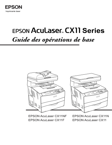 Epson AcuLaser CX11 Manuel du propriétaire | Fixfr