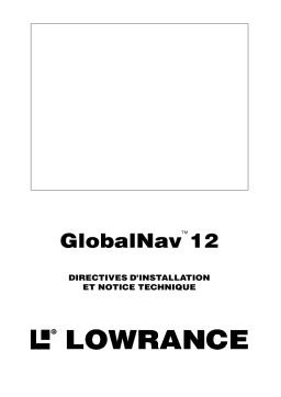 Lowrance GLOBALNAV 12 Manuel du propriétaire