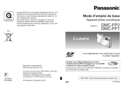 Panasonic LUMIX DMC-FP2 Manuel du propriétaire