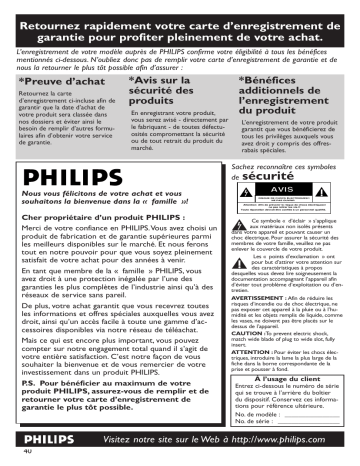 DVP642-37B | Philips DVP642 Manuel du propriétaire | Fixfr