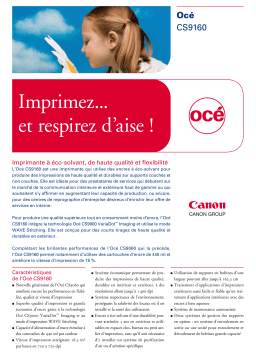 Canon OCE CS9160 Manuel du propriétaire