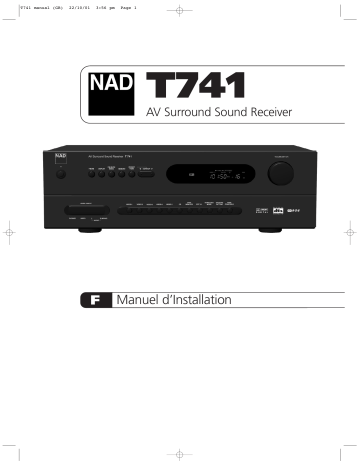 NAD T741 Manuel du propriétaire | Fixfr