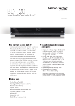 Harman Kardon BDT 20 Manuel du propriétaire