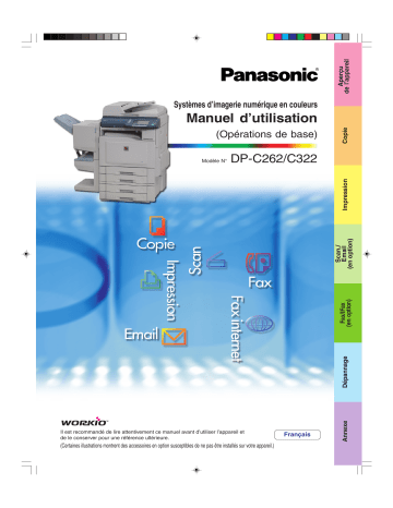 DP-C322 | Panasonic DP-C262 Manuel du propriétaire | Fixfr
