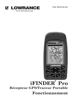 Lowrance IFINDER PRO Manuel utilisateur