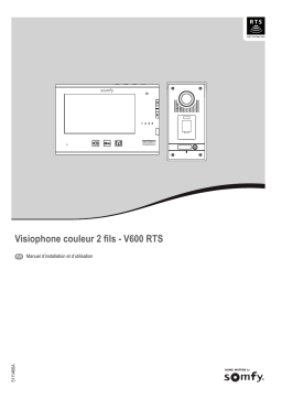 Somfy VISIOPHONE V600 RTS Manuel du propriétaire