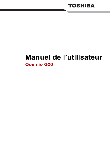 Toshiba QOSMIO G20 (PQG21) Manuel du propriétaire | Fixfr