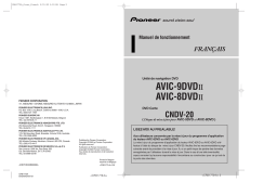 Pioneer CNDV-20 Manuel du propriétaire