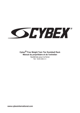 Cybex International 16250 TWIN TIER DUMBBELL RACK Manuel du propriétaire