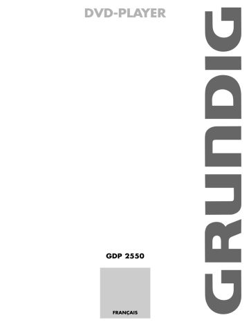 Grundig GDP 2550 Manuel du propriétaire | Fixfr