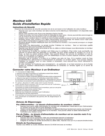 Acer P196WV Manuel du propriétaire | Fixfr