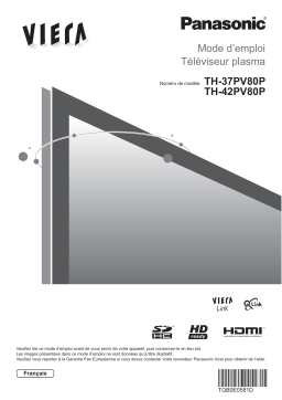 Panasonic TH-42PV80P Manuel du propriétaire