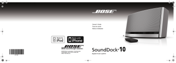 Manuel du propriétaire | Bose SoundDock 10 Manuel utilisateur | Fixfr