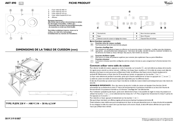 Whirlpool AKT 890/IX/01 Manuel du propriétaire | Fixfr