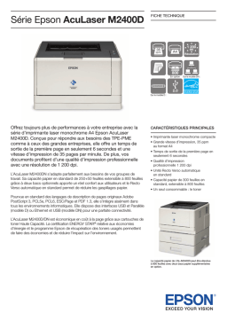 Epson AcuLaser M2400D Manuel du propriétaire