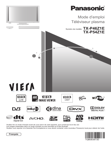 Panasonic TX-P46Z1E Manuel du propriétaire | Fixfr