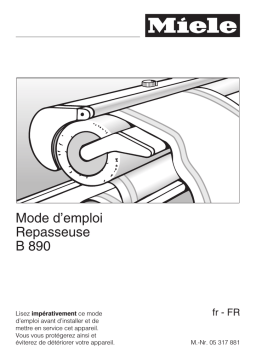 Miele B 890 Manuel du propriétaire