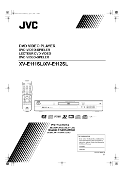 JVC XV-E111SL Manuel du propriétaire