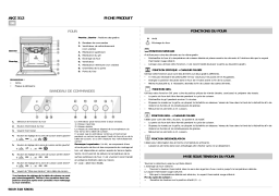 Whirlpool AKZ 312 WH Manuel utilisateur