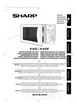 Sharp R-633/F Manuel du propriétaire