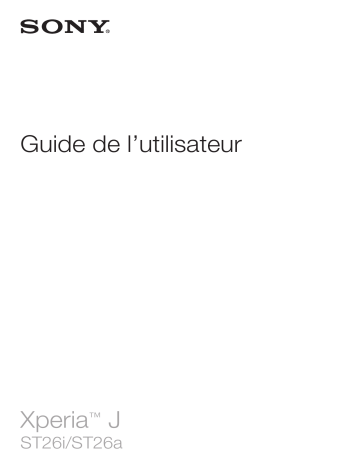 Sony Xperia J Manuel du propriétaire | Fixfr