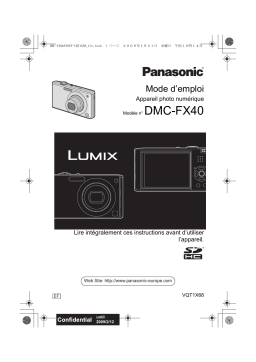 Panasonic LUMIX DMC-FX40 Manuel du propriétaire