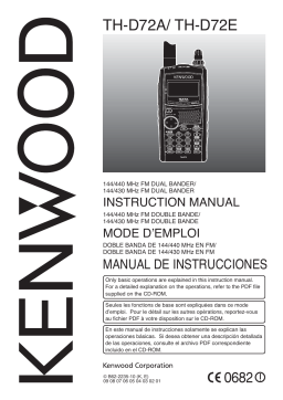 Kenwood TH-D72 Manuel du propriétaire