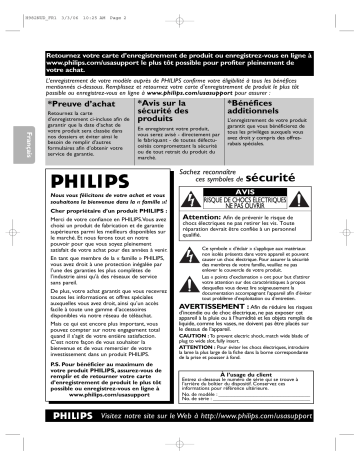 Philips DVP3150V-37B Manuel du propriétaire | Fixfr