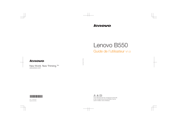 Manuel du propriétaire | Lenovo B550 Manuel utilisateur | Fixfr