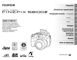 Fujifilm FinePix S8100fd Manuel du propriétaire