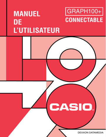 Casio GRAPH100 Manuel du propriétaire | Fixfr