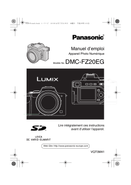 Panasonic Lumix DMC-FZ20EG Manuel du propriétaire