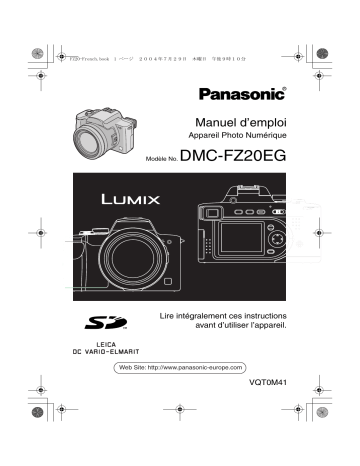 Panasonic Lumix DMC-FZ20EG Manuel du propriétaire | Fixfr
