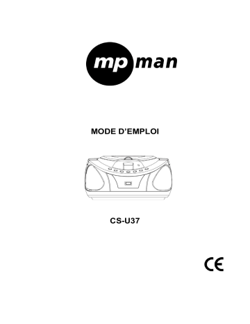 MPMan CS-U37 Manuel du propriétaire | Fixfr