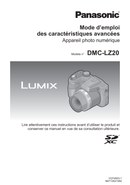 Panasonic LUMIX DMC-LZ30 Manuel du propriétaire