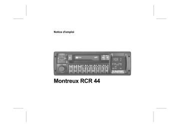 Blaupunkt MONTREUX RCR 44 Manuel du propriétaire | Fixfr