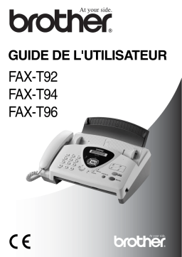 Brother FAX-T94 Manuel du propriétaire