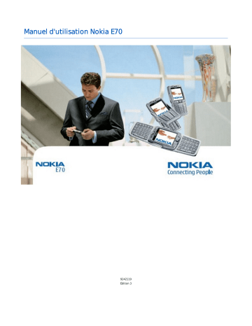 Nokia E70 Manuel du propriétaire | Fixfr