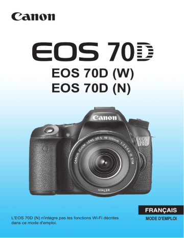 Canon EOS 70D Manuel du propriétaire | Fixfr