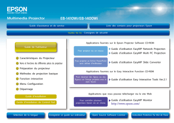 EB-1410WI | Epson EB-1400Wi Manuel du propriétaire | Fixfr