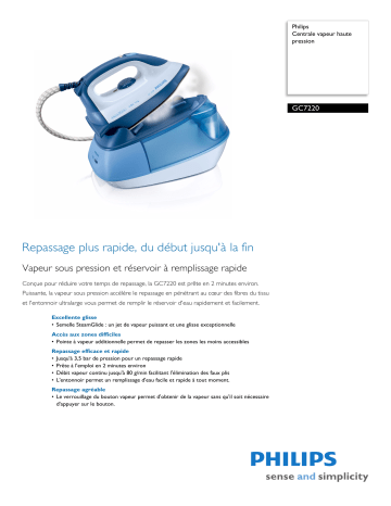 Philips GC 7220 Manuel du propriétaire | Fixfr