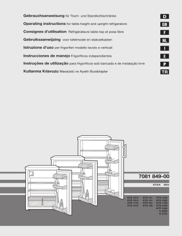 Liebherr K 2724 Manuel du propriétaire | Fixfr