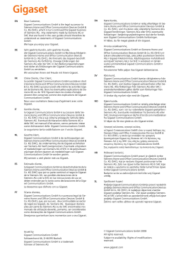 Siemens GIGASET SX550 DSL & CABLE Manuel du propriétaire